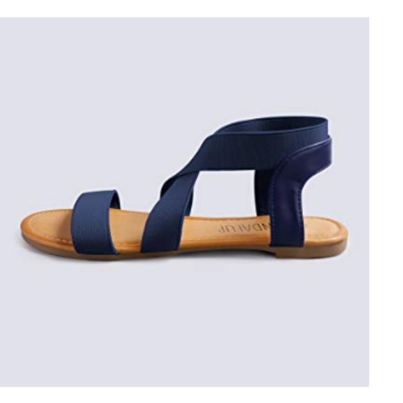 Elastic Flat Sandals - Picture 5 of 7